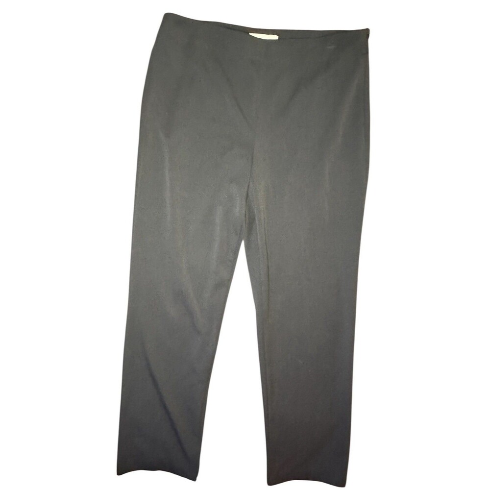 Talbots 12 Heritage Black Side Zip Straight Womens Stretch Dress Pants 34x30